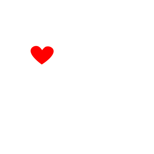 QuoteMingle Logo Q and M with a red heart in the middle of the Q.